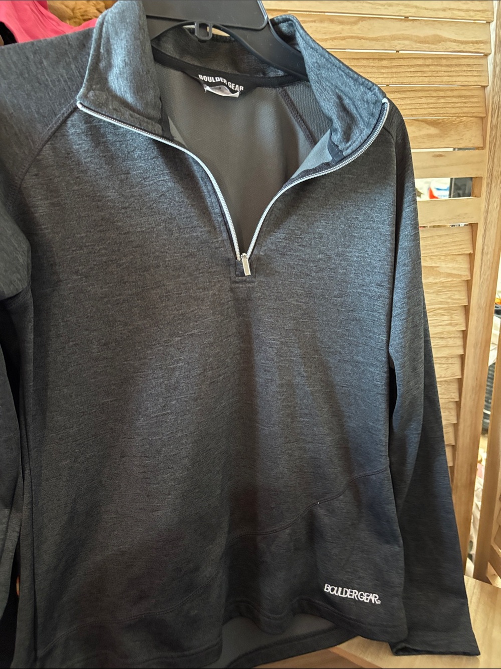 Boulder Gear Men's Charcoal Half-Zip Pullover Medium